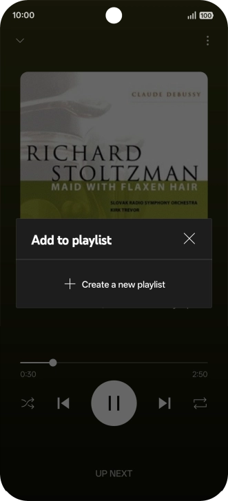 Press Create a new playlist.