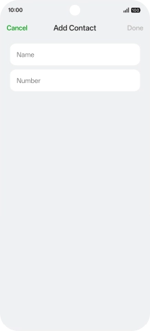 Press Name and key in the required name.
