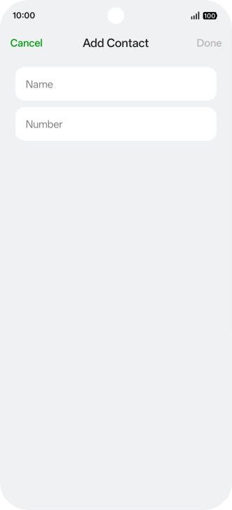 Press Name and key in the required name.