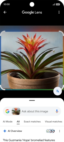 Follow the instructions on the screen to use the search results.