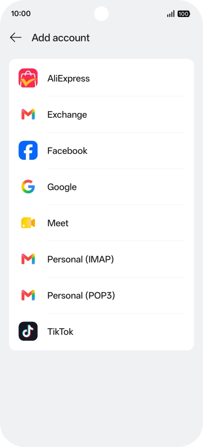 Press Google.