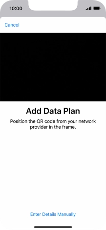 Place the QR code you've received inside the phone camera frame to scan the code.
