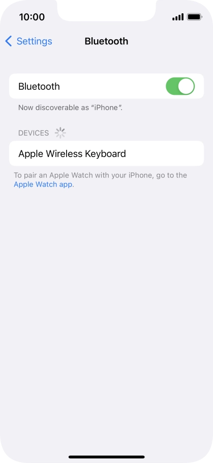 Press the required Bluetooth device and follow the instructions on the screen to pair the device with your phone. Press the required Bluetooth device and follow the instructions on the screen to pair the device with your phone.