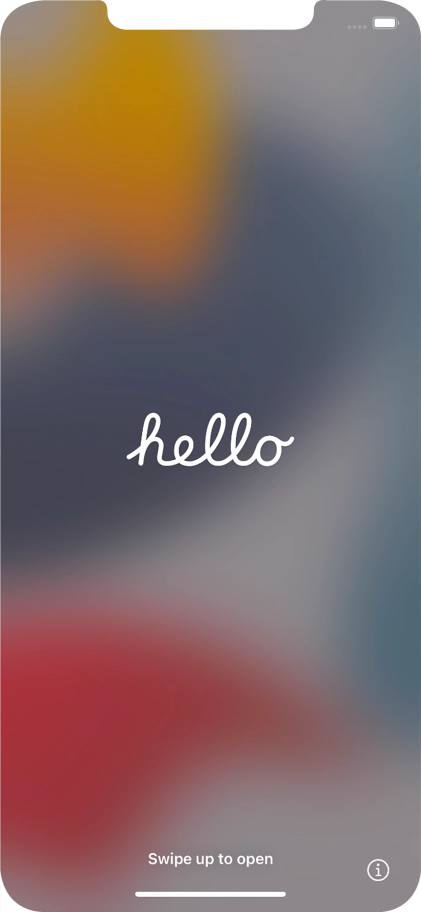 Slide your finger upwards starting from the bottom of the screen.