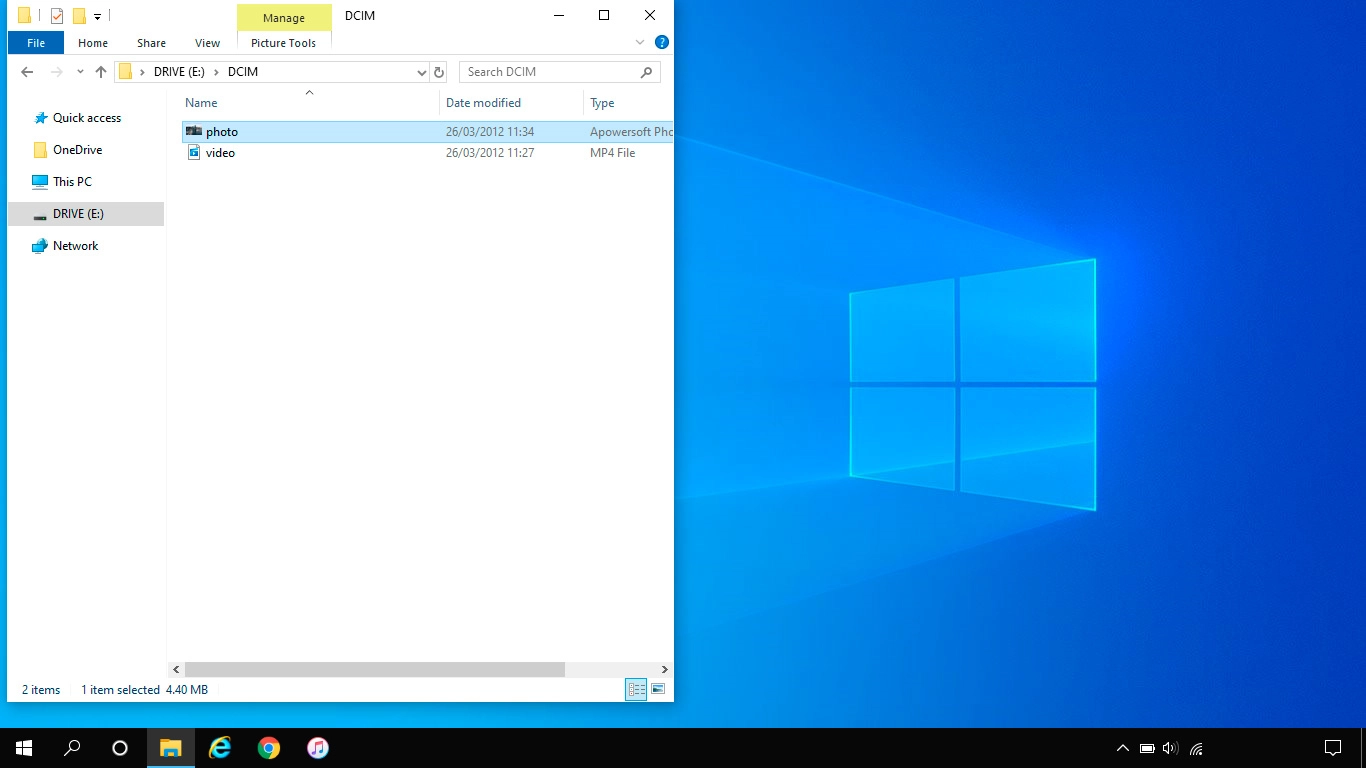 Highlight the required file and move or copy it to the required location.