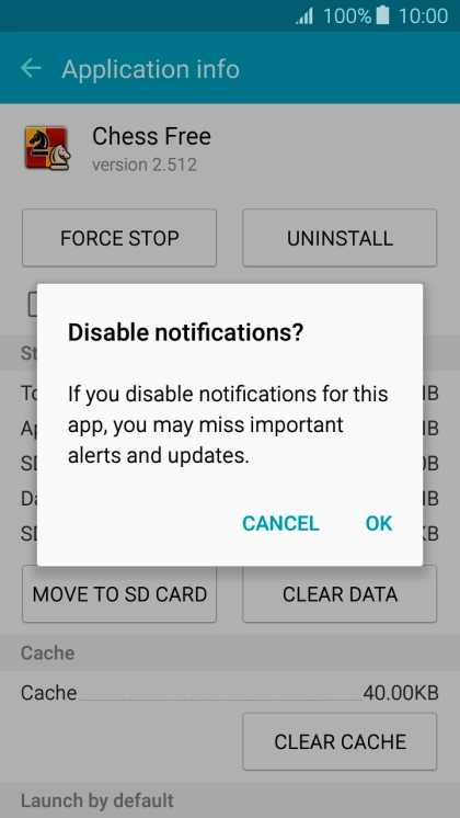 If you turn off the function, press OK.