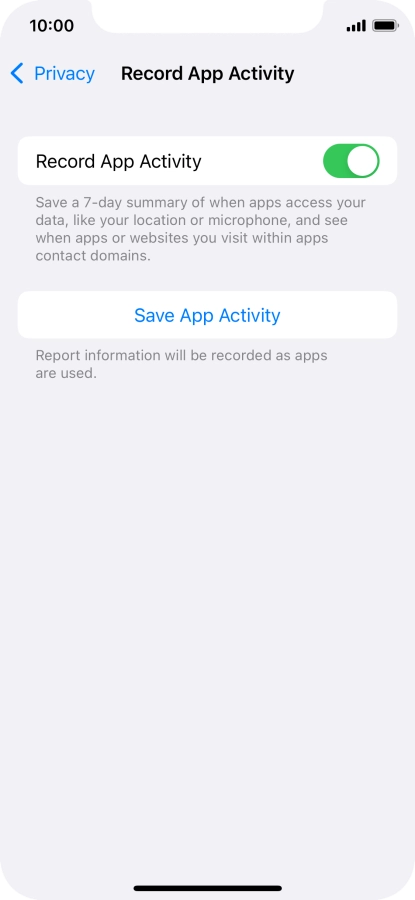 Press Save App Activity.