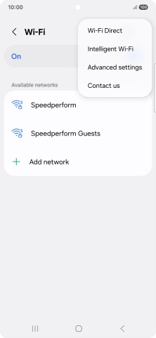 Press Intelligent Wi-Fi.