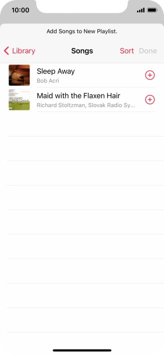 Go to the required category and press the required audio file.