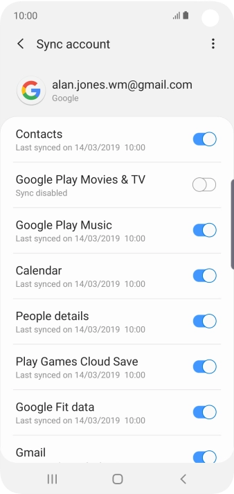 Press the Home key to return to the home screen.