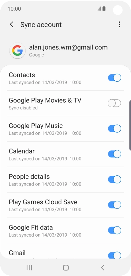 Press the Home key to return to the home screen.