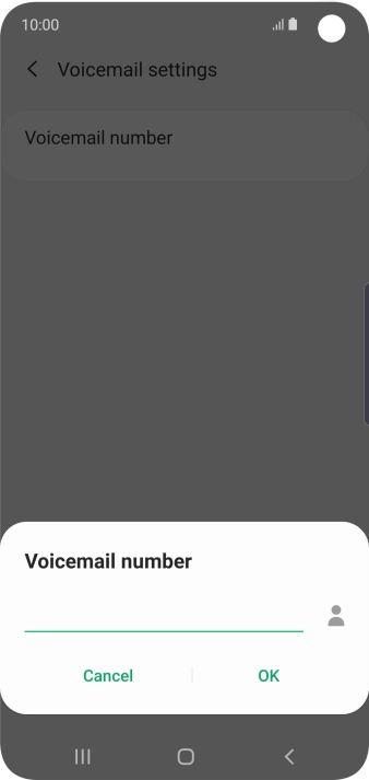 Key in (prefix) 5 (your phone number) and press OK.