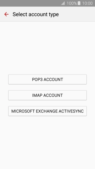 Press IMAP ACCOUNT.