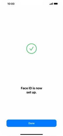 Press Done. If you haven't previously selected a phone lock code, key in a code of your own choice twice.