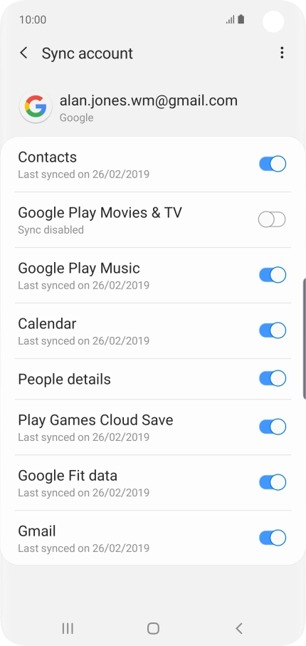 Press the Home key to return to the home screen.
