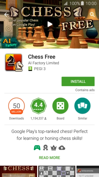 Press INSTALL and follow the instructions on the screen to install the app.