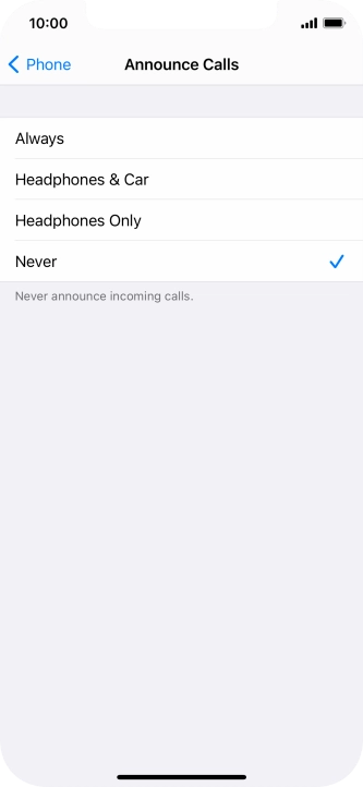 Press Always to turn on the function when silent mode is turned off.