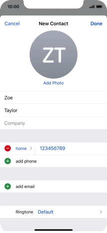 Press Done. Press Done.