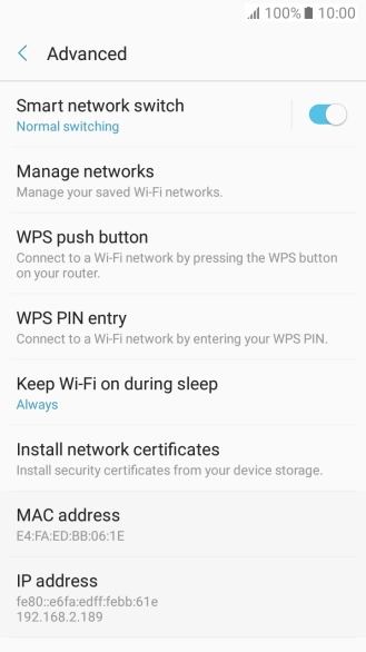 Press the Home key to return to the home screen.