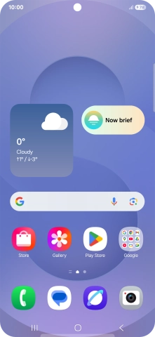 When the battery charging icon is displayed, the battery is charging.