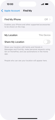 Press Find My iPhone.