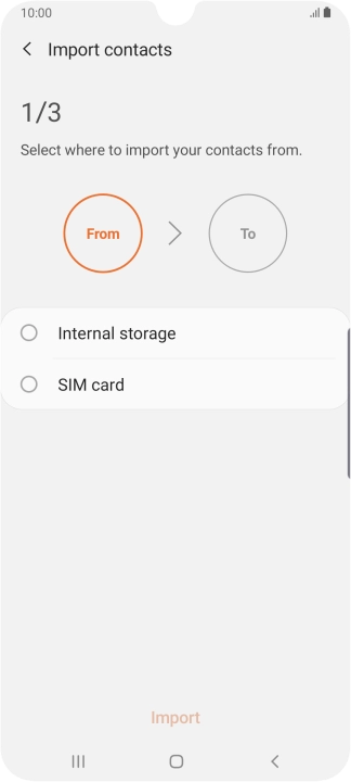 Press the name of the SIM.