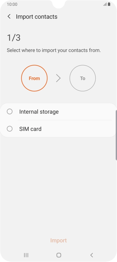 Press the name of the SIM.