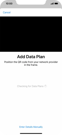 Place the QR code you've received inside the phone camera frame to scan the code.