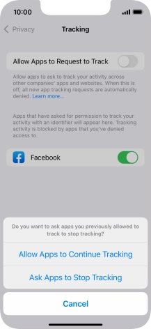 If you turn off the function, press the required setting. If you turn off the function, press the required setting.