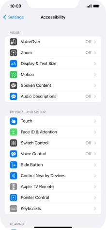 Press the required category below 