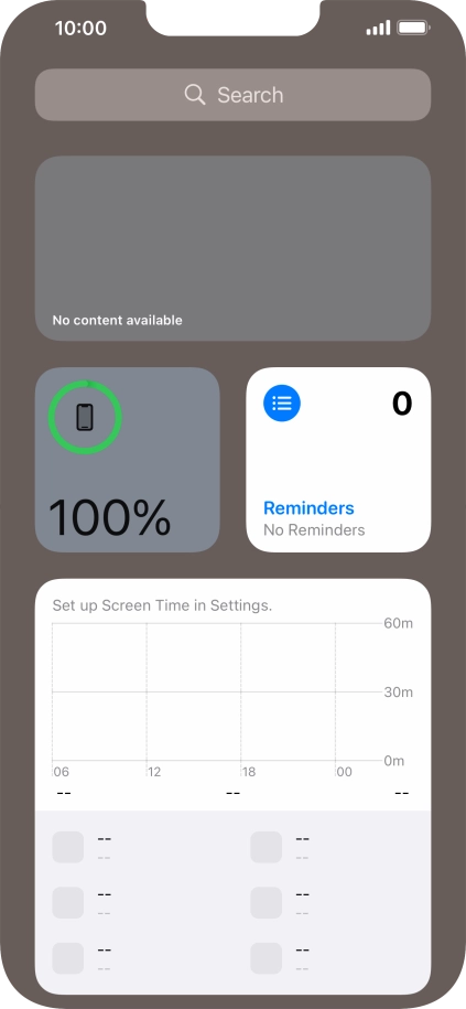Slide your finger upwards on the screen.