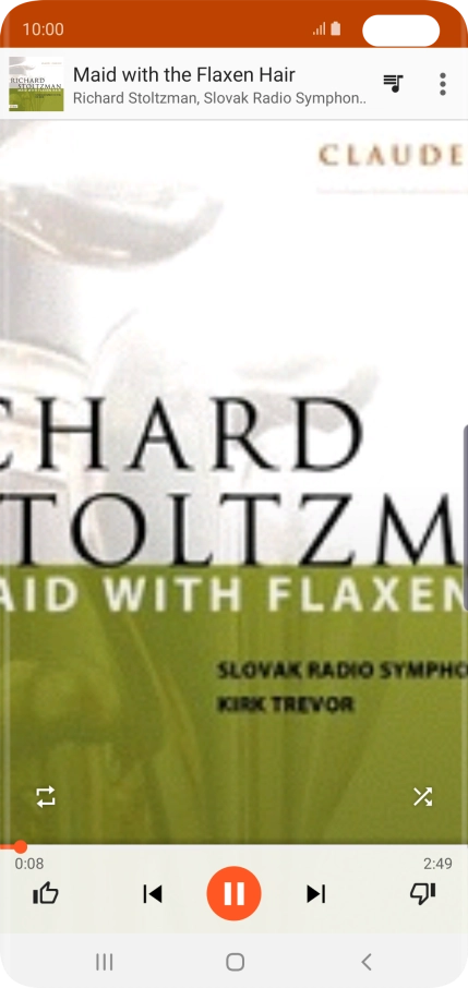 Press arrow right to go to the next audio file.