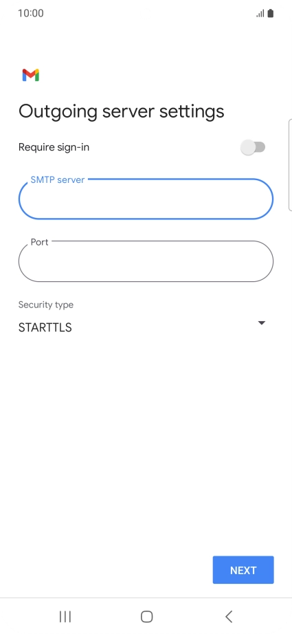 Press the field below 