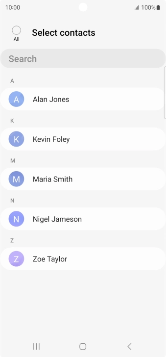 Press the field above 