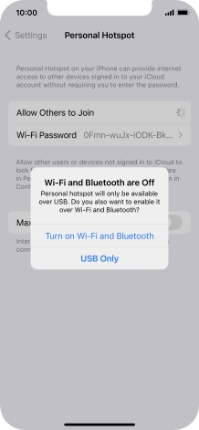 If Wi-Fi is turned off, press Turn on Wi-Fi and Bluetooth.