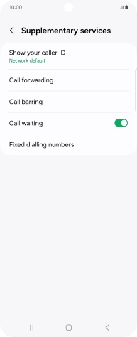 Press Call barring. Press Call barring.