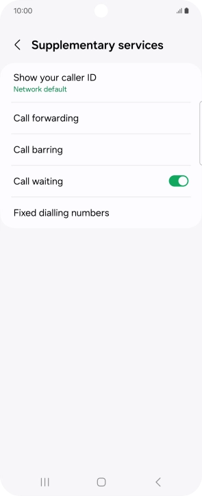 Press Call barring. Press Call barring.