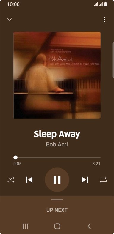 Press arrow right to go to the next audio file.