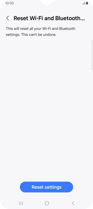Press Reset settings.