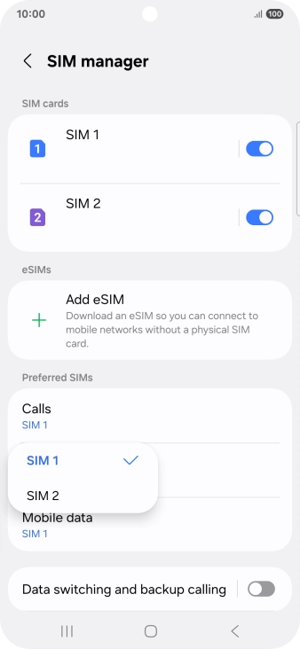 Press the required price plan.