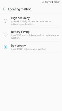 If you select High accuracy, your phone can find your exact position using the GPS satellites, the mobile network and nearby Wi-Fi networks. Satellite-based GPS requires a clear view of the sky.
