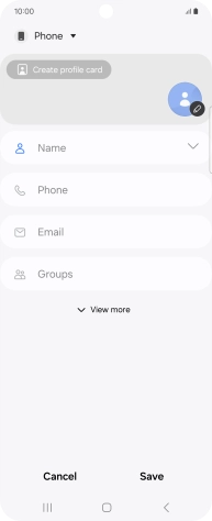 Press the address book drop down list.