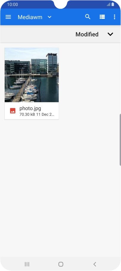 Press the required file.