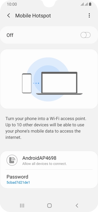 Press the menu icon. Press the menu icon.