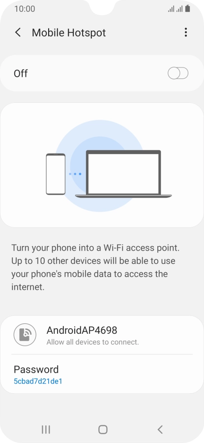 Press the menu icon. Press the menu icon.
