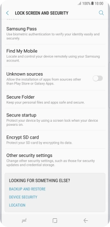 Press Other security settings. Press Other security settings.
