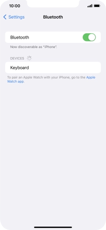 Press the required Bluetooth device and follow the instructions on the screen to pair the device with your phone.