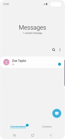 Press the new message icon.