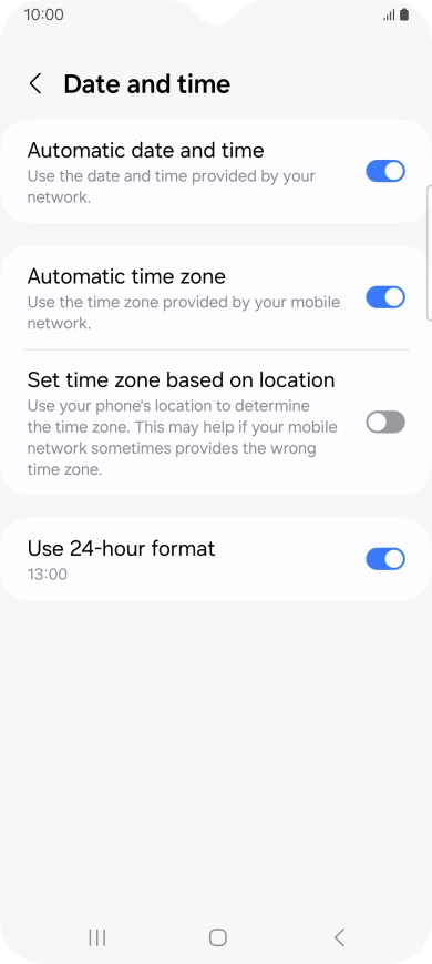 Press the Home key to return to the home screen.