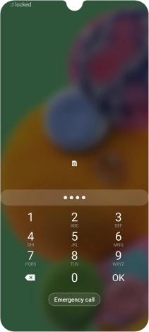 If you're asked to key in your PIN, do so and press OK.
